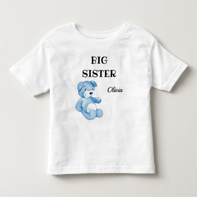 T-shirt Pour Les Tous Petits Baby shower garçon Attire mignonne grande soeur 2T (Devant)