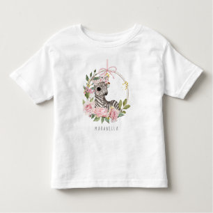 T-shirt Pour Les Tous Petits *~* Baby Zebra Floral Swing Jungle Girl Toddler