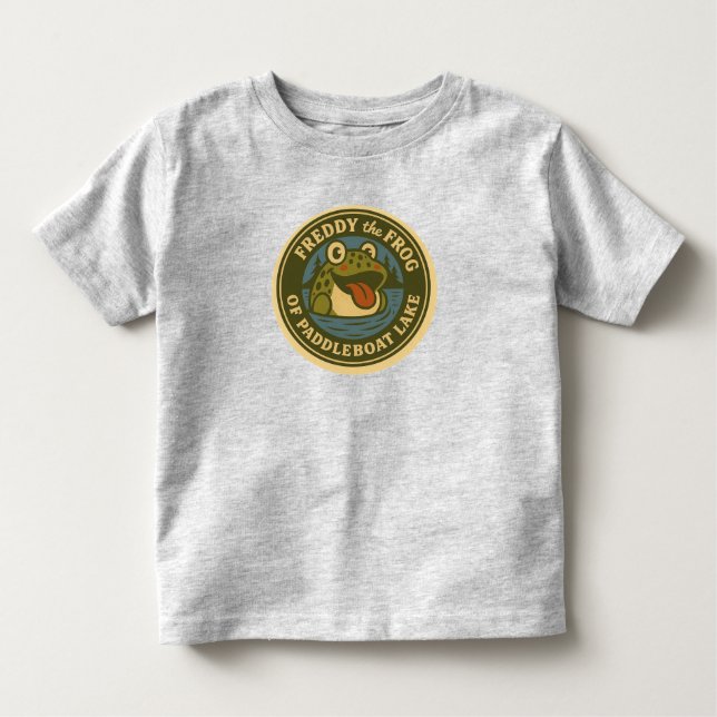 T-shirt Pour Les Tous Petits Baby's Tee Freddy Frog Tee of Paddleboat Lake (Devant)