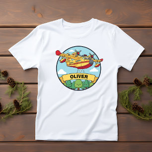 T-shirt Pour Les Tous Petits Badge du plan de lutte contre l'incendie de dessin