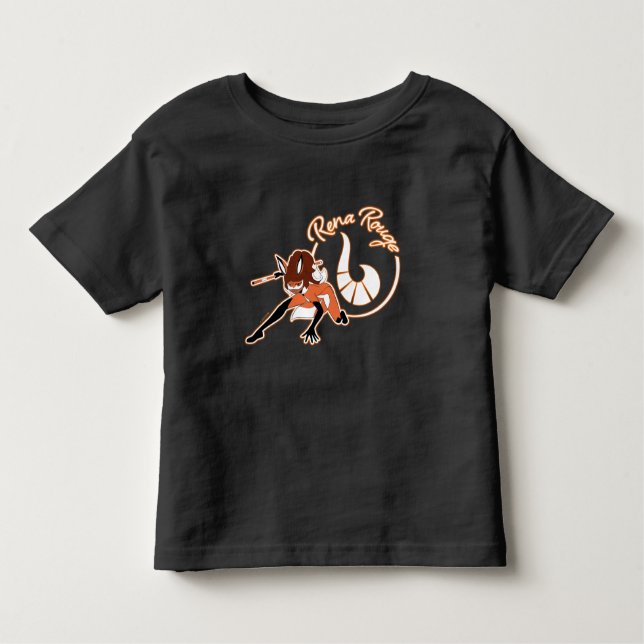 T-shirt Pour Les Tous Petits Badge Rena Rouge (Devant)