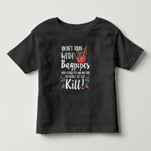 T-shirt Pour Les Tous Petits Bagpipe Citation Kilt Music Scotland Bagpiping Hum