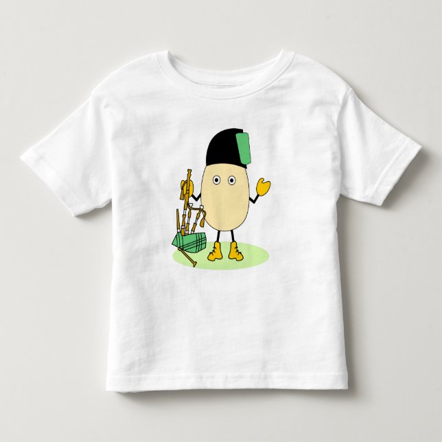 T-shirt Pour Les Tous Petits Bagpipe Egghead (Devant)