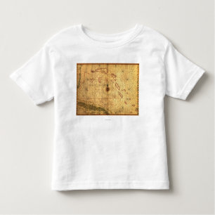 T-shirt Pour Les Tous Petits BahamasPanoramic MapBahamas