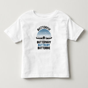 T-shirt Pour Les Tous Petits Baignade - Papillon pourquoi Cadeau de natation