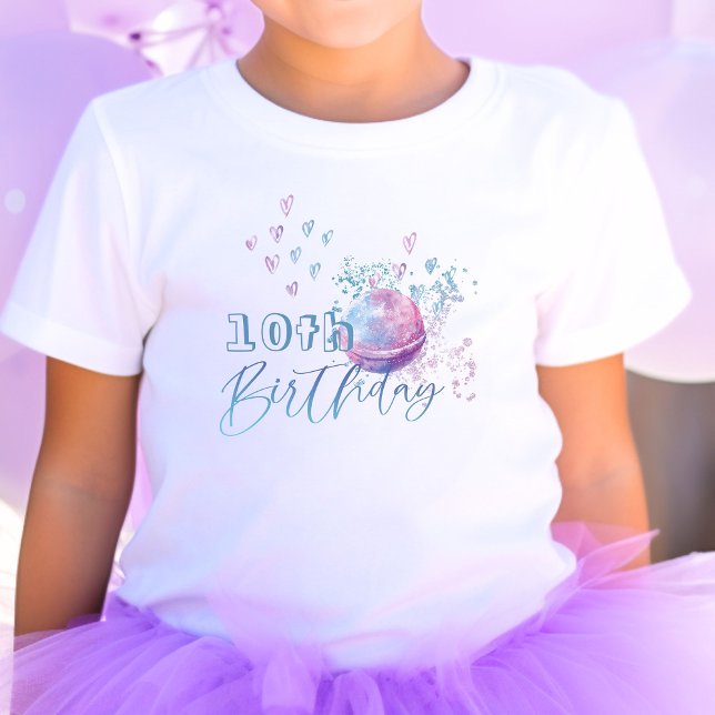 T-shirt Pour Les Tous Petits Bain bombe faisant la fête fille anniversaire (Créateur téléchargé)