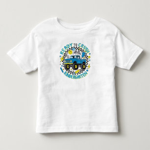 T-shirt Pour Les Tous Petits Balade Puissante en Maternelle : Prêt à Rouler ave