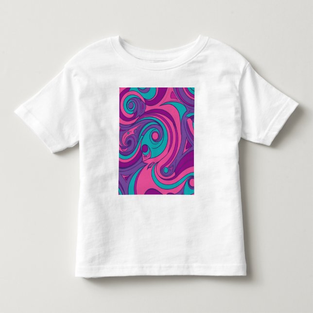 T-shirt Pour Les Tous Petits Balayage psychédélique (Devant)