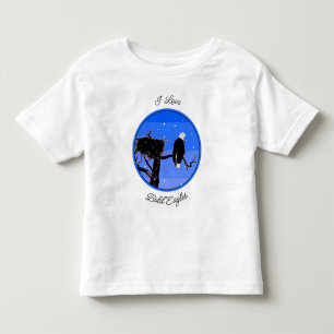 T-shirt Pour Les Tous Petits Bald Eagle en hiver - Art original de la faune