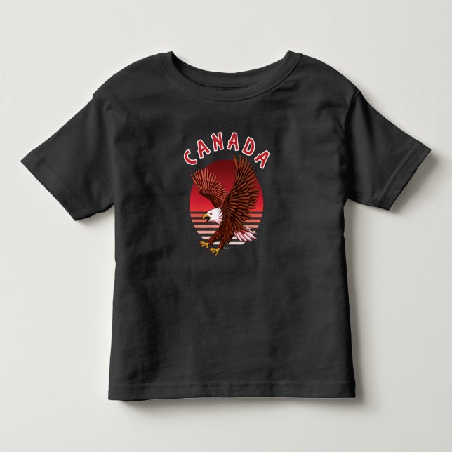T-shirt Pour Les Tous Petits Bald Eagle Wildlife - Canada (Devant)