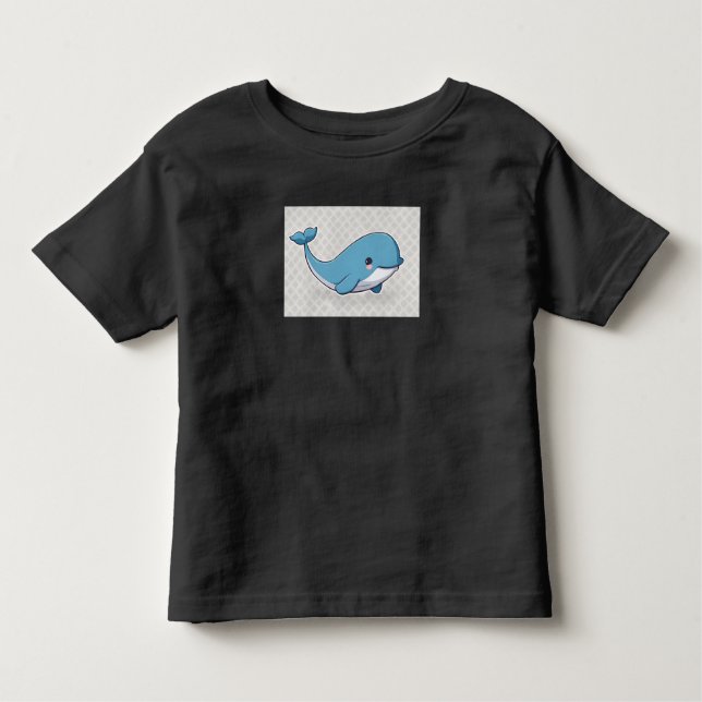 T-shirt Pour Les Tous Petits Baleine mignonne (Devant)