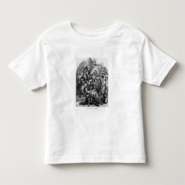 T-shirt Pour Les Tous Petits Baliol faisant l'hommage pour la couronne de (Devant)