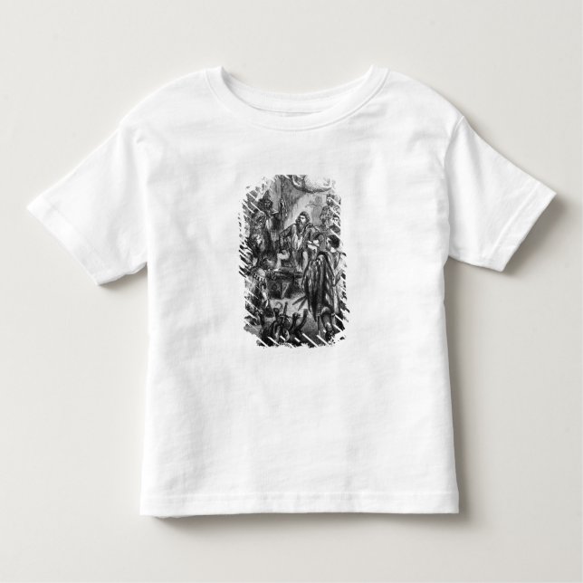 T-shirt Pour Les Tous Petits Baliol faisant l'hommage pour la couronne de (Devant)