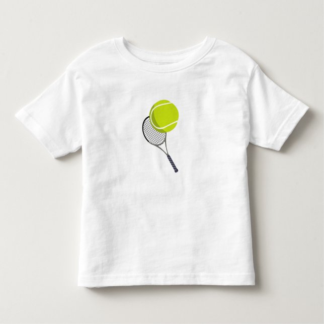 T-shirt Pour Les Tous Petits Balle de tennis et raquette (Devant)
