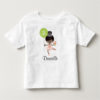 T-shirt Pour Les Tous Petits Ballerina Anniversaire bébé chemise Africaine Am
