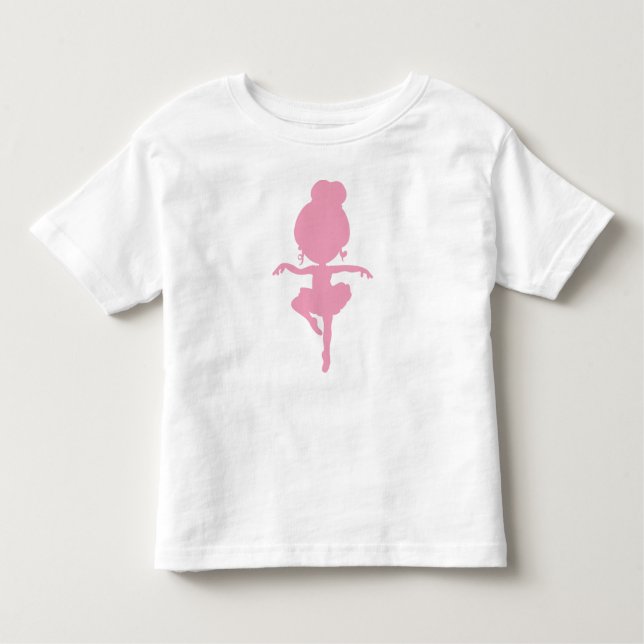 T-shirt Pour Les Tous Petits Ballerina Silhouette, Ballet Girl, Ballet Dancer (Devant)