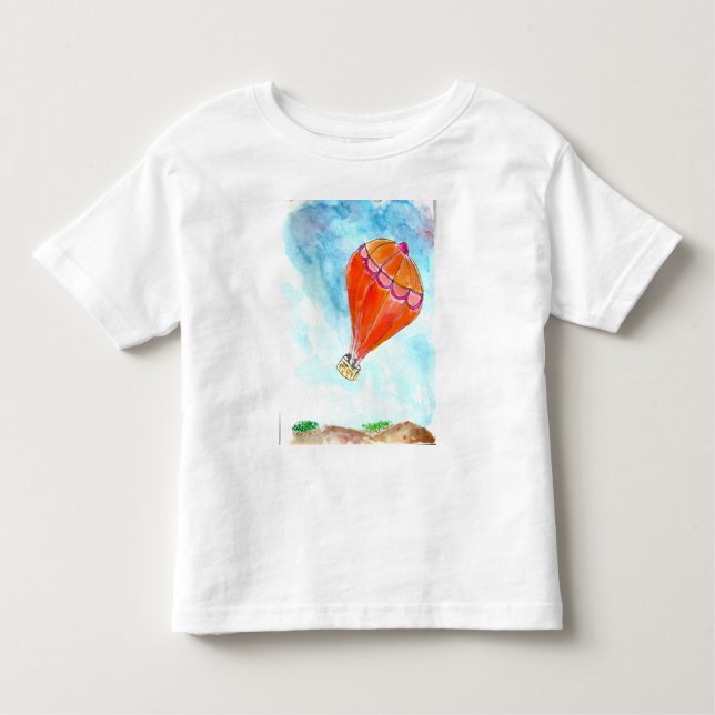 T-shirt Pour Les Tous Petits Ballon à air chaud (Devant)