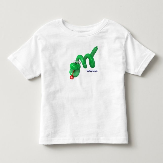 T-shirt Pour Les Tous Petits Balloonimals pas droit le serpent ! (Devant)