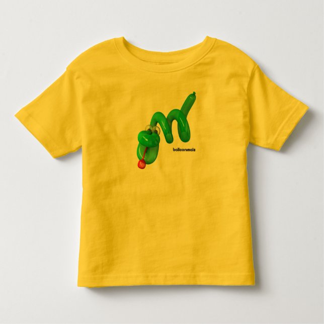 T-shirt Pour Les Tous Petits Balloonimals pas droit le serpent ! (Devant)