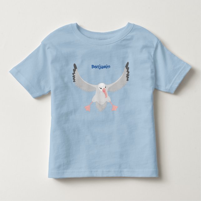 T-shirt Pour Les Tous Petits Bande dessinée de l'oiseau mûre albatros (Devant)