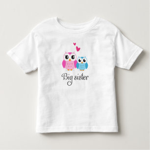 T-shirt Pour Les Tous Petits Bande dessinée mignonne de petit frère de grande