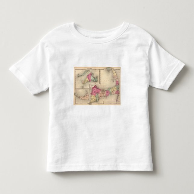 T-shirt Pour Les Tous Petits Barnstable, ducs, comtés de Nantucket (Devant)