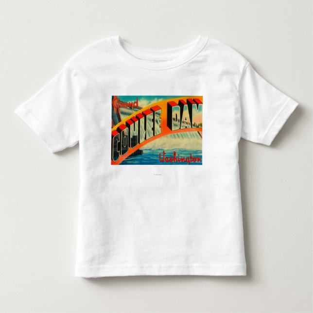 T-shirt Pour Les Tous Petits Barrage grand de Coulee, Washington (Devant)