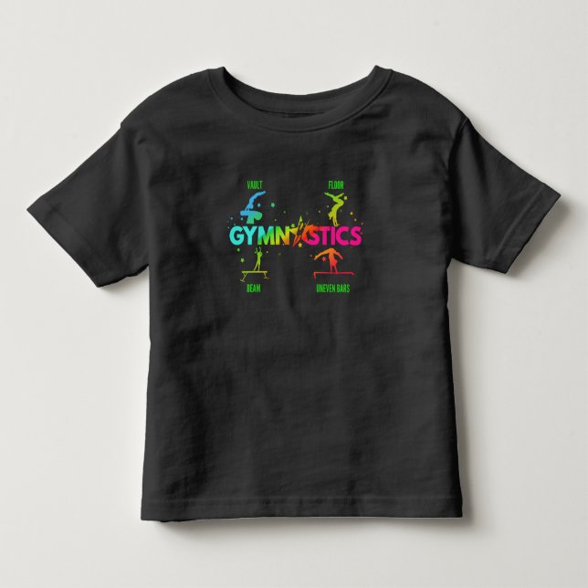 T-shirt Pour Les Tous Petits Bars de gymnastique pour femmes Coffre-fort pour p (Devant)