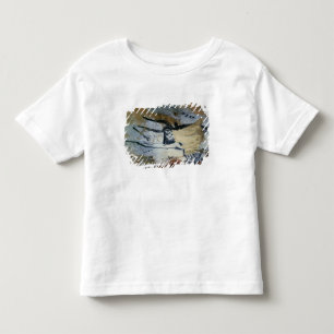 T-shirt Pour Les Tous Petits Basculez la peinture d'un taureau avec de longs