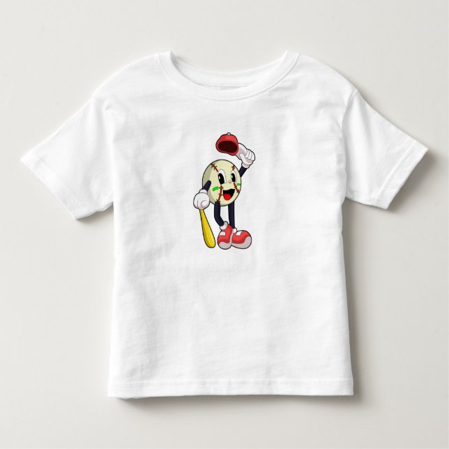 T-shirt Pour Les Tous Petits Base-ball avec base-ball (Devant)
