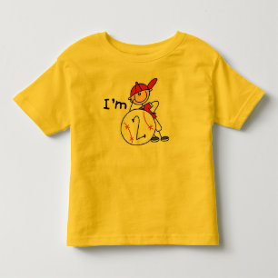 T-shirt Pour Les Tous Petits Baseball de garçon J'ai 2 ans