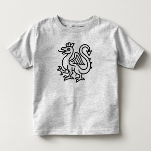 T-shirt Pour Les Tous Petits Basilic Sigillaire Fantasy Héraldique Mythique Méd