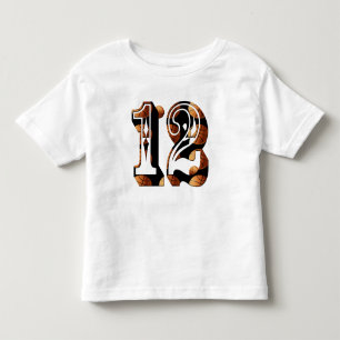 T-shirt Pour Les Tous Petits Basket-ball numéro 12 logo photo,
