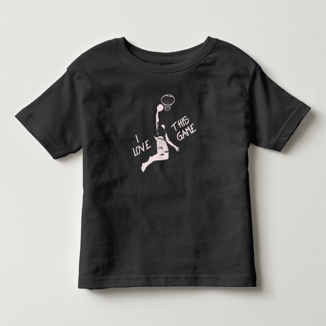 T-shirt Pour Les Tous Petits Basketball Saying I love this Game Dunk Hoop Sport (Devant)