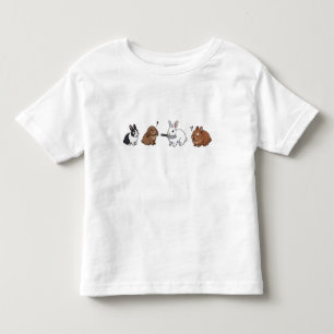 T-shirt Pour Les Tous Petits Bataille de drôle de Lapin