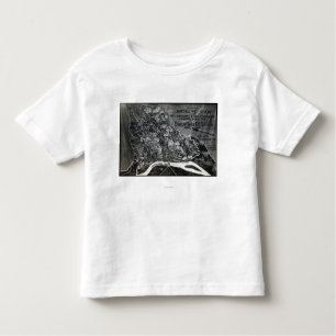 T-shirt Pour Les Tous Petits Bataille de Shiloh - carte panoramique de guerre