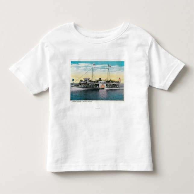 T-shirt Pour Les Tous Petits Bateau de fond en verre, empereur, Avalon (Devant)