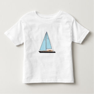 T-shirt Pour Les Tous Petits Bateau De Voilier De Luxe