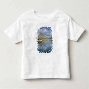T-shirt Pour Les Tous Petits Bateau-excursion à quai au lac Two Medicine de Gla
