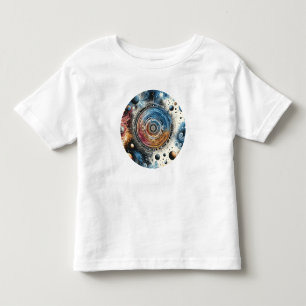 T-shirt Pour Les Tous Petits Batik futuriste Art cosmique - Design spatial