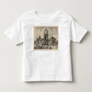 T-shirt Pour Les Tous Petits Bâtiment de capitol d'état, Springfield, malade