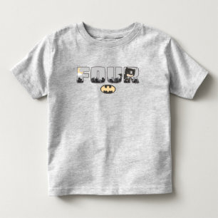 T-shirt Pour Les Tous Petits Batman   Quatrième Anniversaire