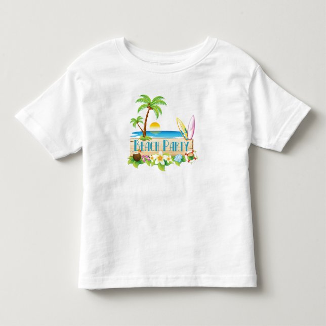 T-shirt Pour Les Tous Petits Beach Party (Devant)