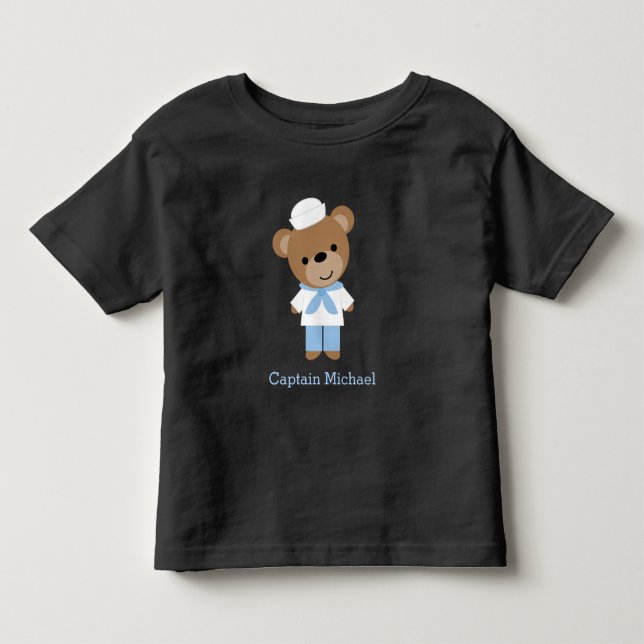 T-shirt Pour Les Tous Petits Bear de mer mignonne (Devant)