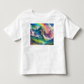 T-shirt Pour Les Tous Petits Beau arc-en-ciel Imaginaire royaume
