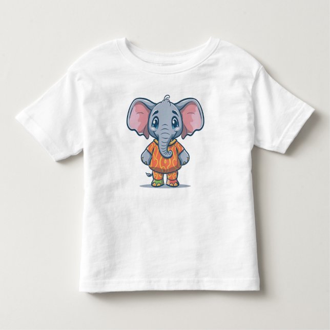 T-shirt Pour Les Tous Petits Beau petit éléphant (Devant)