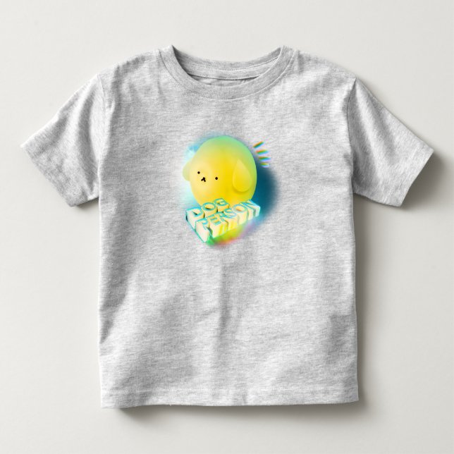 T-shirt Pour Les Tous Petits Bébé adorable chien (Devant)
