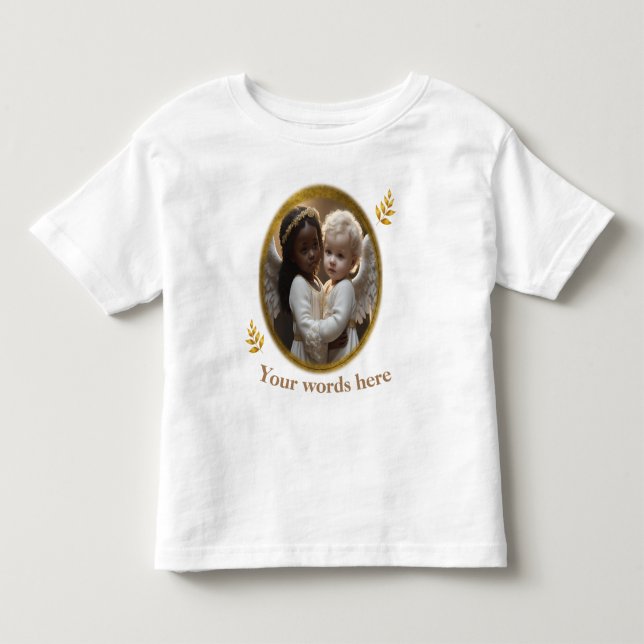T-shirt Pour Les Tous Petits Bébé Anges (Devant)