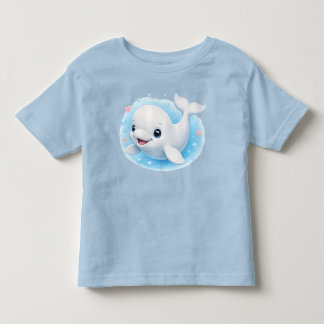 T-shirt Pour Les Tous Petits Bébé béluga baleine adorable