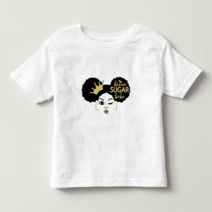 T-shirt Pour Les Tous Petits Bébé Brown de sucre en noir et or